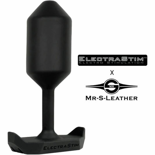 ElectraStim Mr. S Leather wtyczka intymna elektro-silikonowa, 76 mm